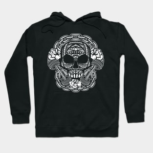 Skull Barbell Tribal Hoodie